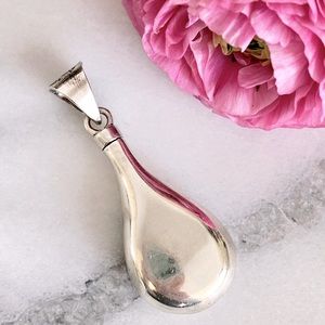 Vintage Sterling Silver Perfume Bottle Pendant